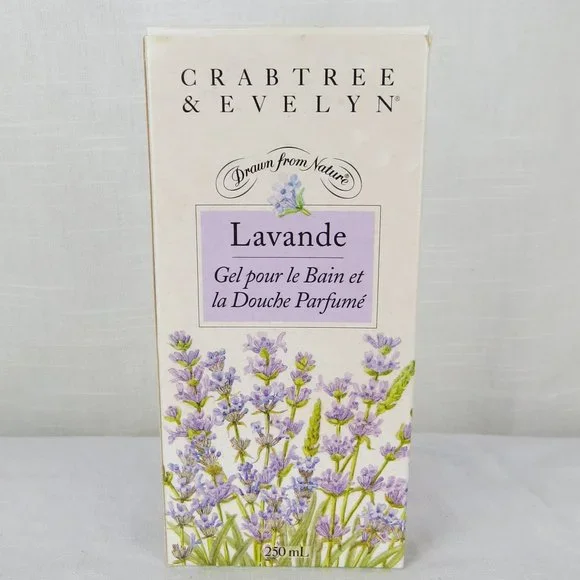 CRABTREE & EVELYN Lavender Bath & Shower Gel 8.5 FL oz New Old Stock